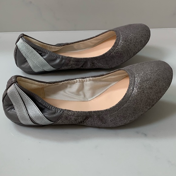 Cole Haan Metallic Strappy Ballet Flats Size 8 - Picture 6 of 8